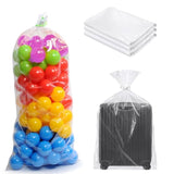 6 Pcs Large Balloon Transport Bags, 2 Sizes Plastic Giant Storage Bags, Clear Balloon Drop Bag For Christmas Wedding Birthday Celebration New Year'S Eve Gender Reveal Graduation Party Supplies