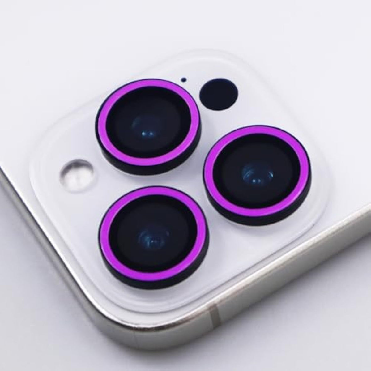 For Iphone 16 Pro / 16 Pro Max Camera Lens Protector Tempered Glass Screen Accessories Lens Cover For Iphone 16 Pro/Pro Max (3Pcs) (Purple-?Nonluminous?)