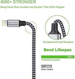 3 Pack Apple MFi Certified iPhone Charger Cable 6FT Nylon Braided Lightning Fast Charging USB Cord for iPhone 14 13 12 11 iPad