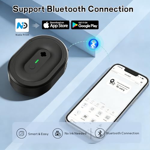 Mini Label Maker Machine With Tape, N12 Portable Bluetooth Label Printer, Thermal Sticker Labeler For Small Business, School, Home, Office(Green)