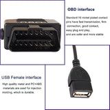 Obd To Usb Power Cable Adapter 16Pin Obd2 Male To 5V 2A Usb Female Connector 1