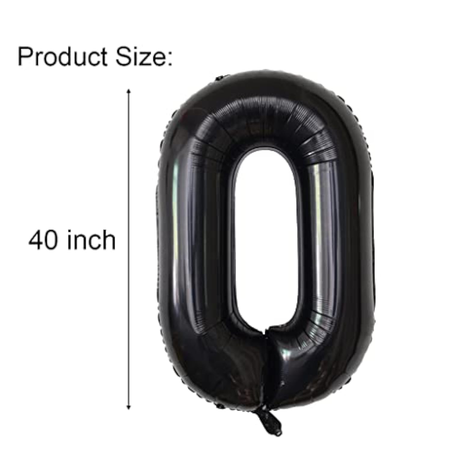 15pcs Happy Birthday Balloons: 40" Number, 16" Letters, Black Foil for 30th Party