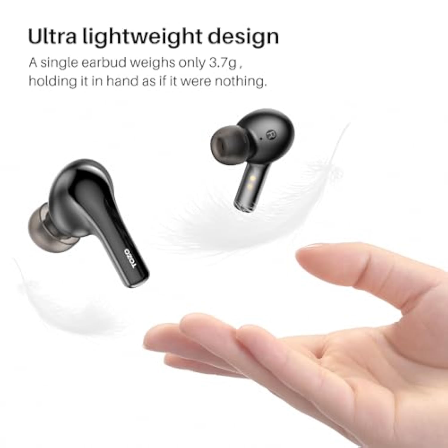 A2 Mini Wireless Earbuds Bluetooth 5.3 In Ear Light-Weight Headphones Built-In