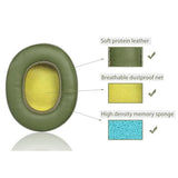 Replacement Ear Pads Are Compatible With Skullcandy Hesh3/Hesh Anc Headphones. Hesh3 Earpads Cushions With Protein Leather And Memory Foam (Military Green)