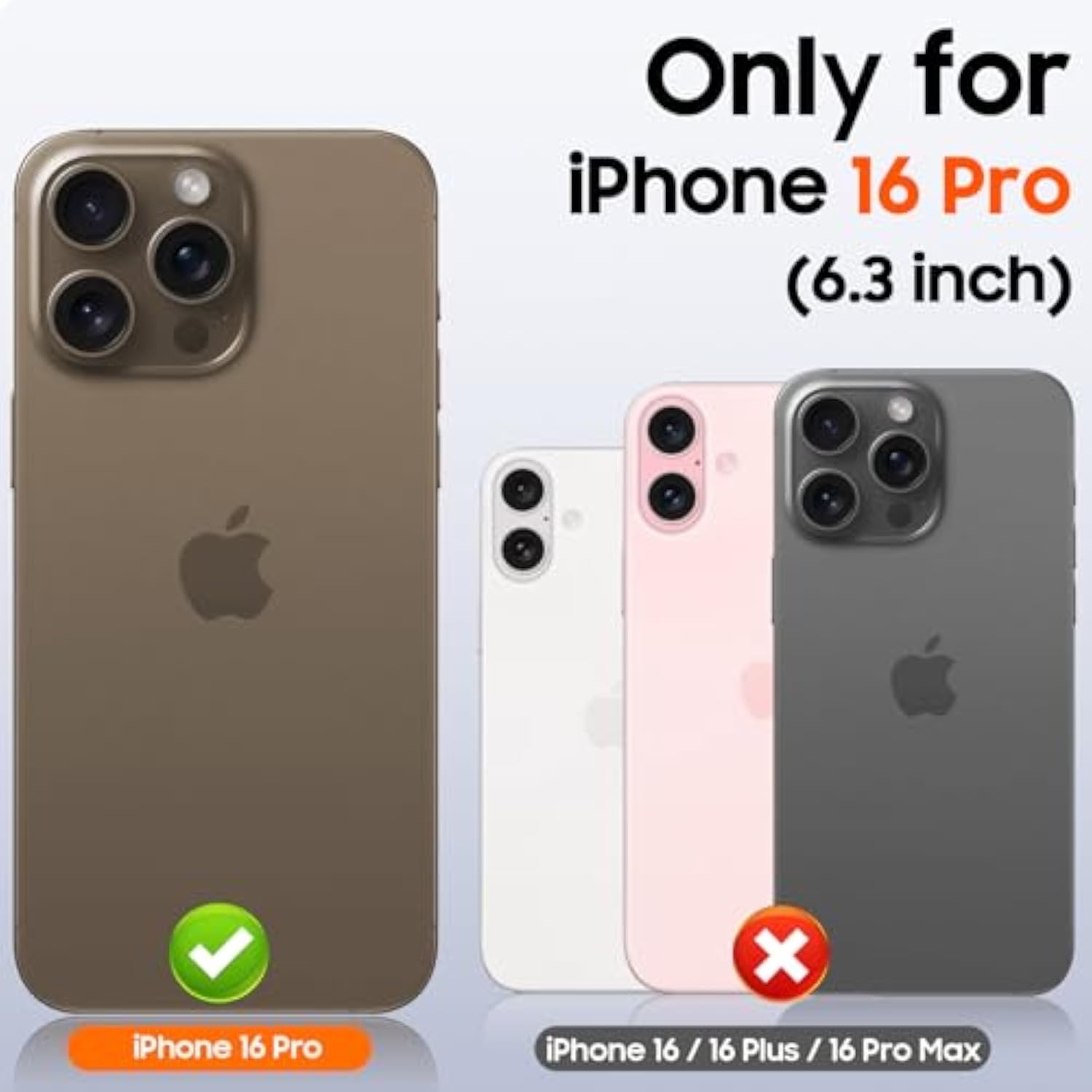 iPhone 16 Pro Case Wallet with Hidden Card Holder and Pop-up Camera Cover, Military Grade Protection, Durable Kickstand Heavy Duty Men Women Shockproof Case for iPhone 16 Pro, Titanium