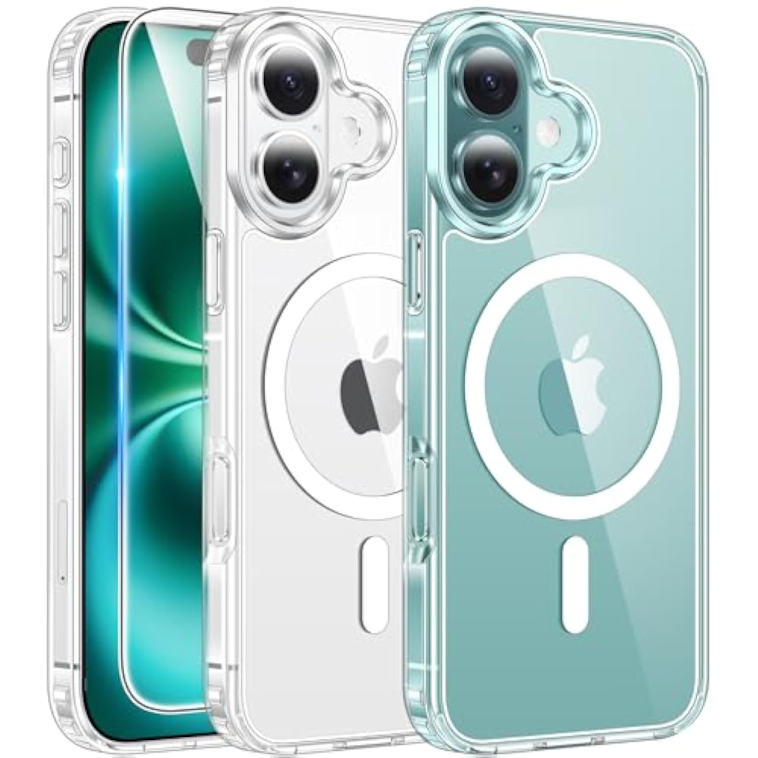 Clear Phone Case Compatible with Magsafe for iPhone 16