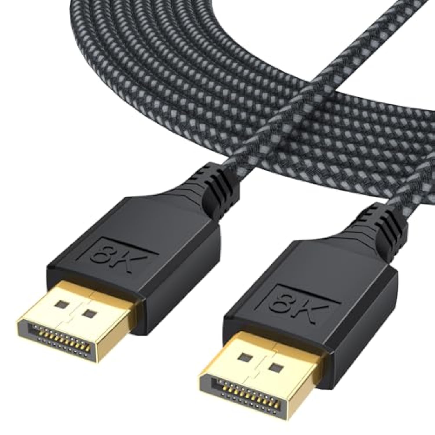 Displayport Cable 10Ft 8K, Display Port To Display Port 1.4 Cables Long Dp To