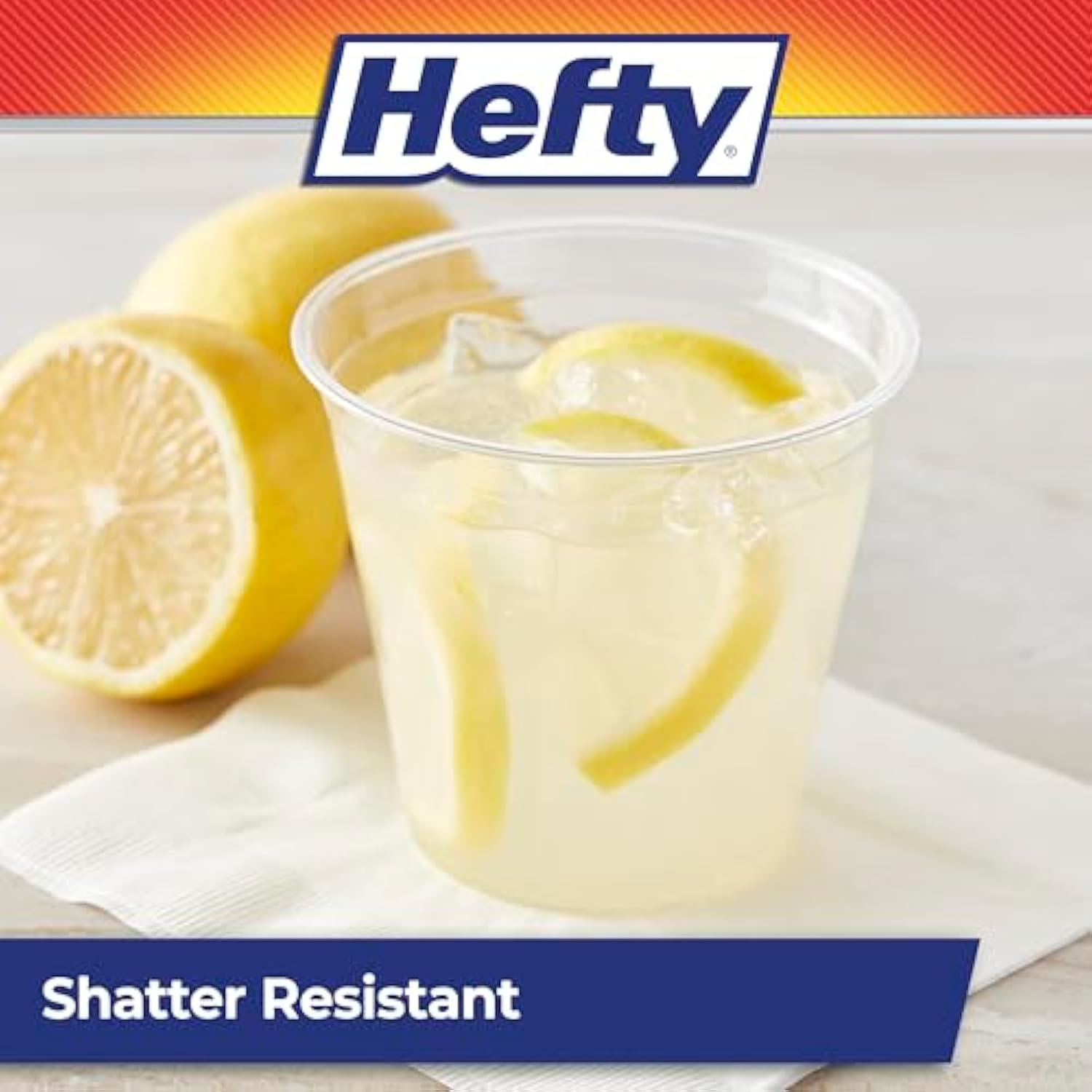 Hefty Party Perfect Clear Plastic Cups, Small Clear Cups for Parties, Wedding Receptions, Birthday Parties, Office Gatherings, and More, Recyclable, 9 Ounce, 40 Count