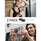 Mag-Safe Charger 2-Pack 15W, Magnetic Wireless Charger Fast Charger Pad Compatible With Magsafe Charger, Iphone 16/16 Plus/16 Pro/16 Pro Max/Iphone 15/14/13/12 Mini Mag Charger Airpods Black