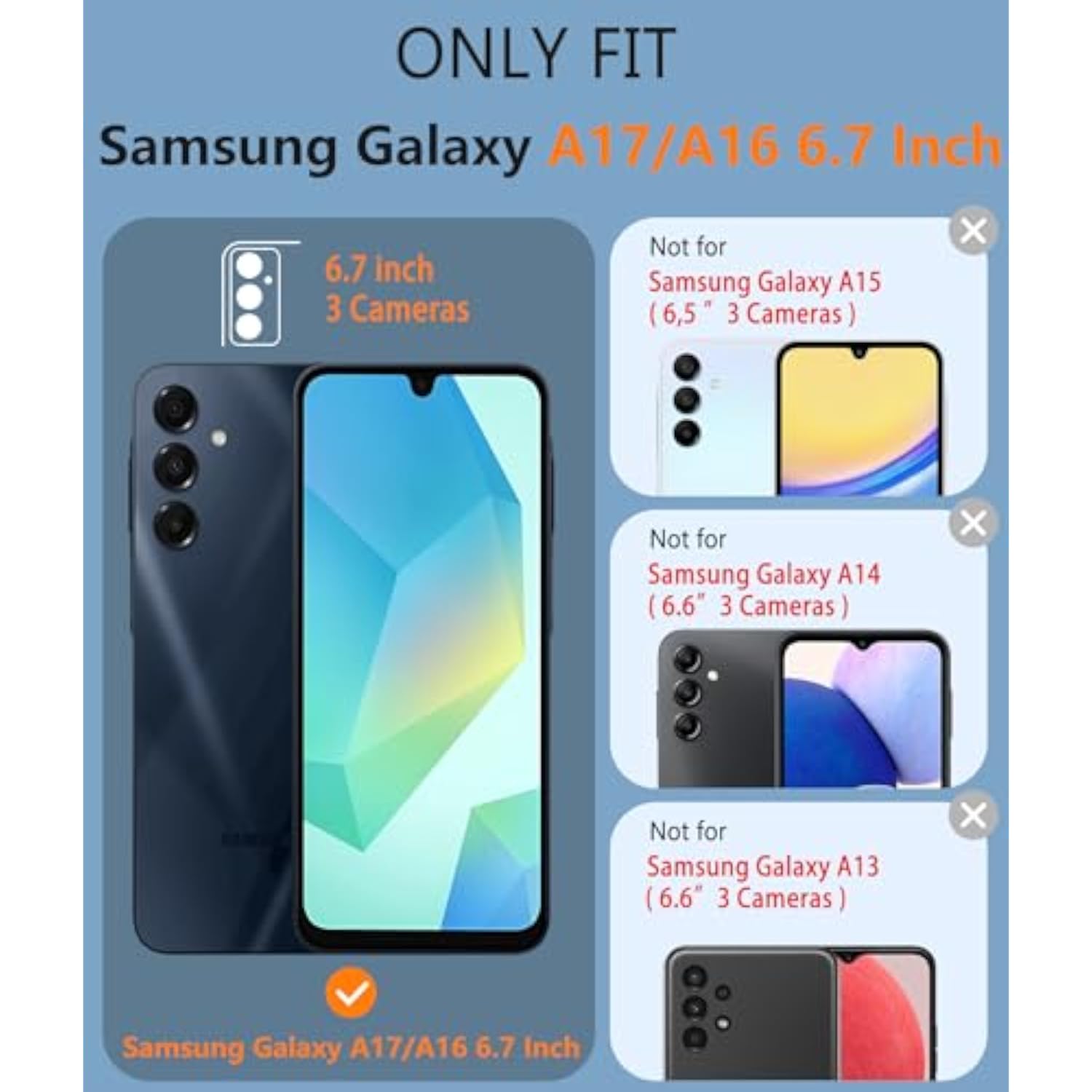 Galaxy A17/A16 5G Phone Case Dual Layer Samsung A17 5G Cover Protective Case