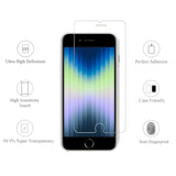 Screen Protector for iPhone SE 2020/2022 2Pack 0.33mm 4.7 Inch Tempered Glass Case Friendly iPhone SE 2nd/3rd Generation