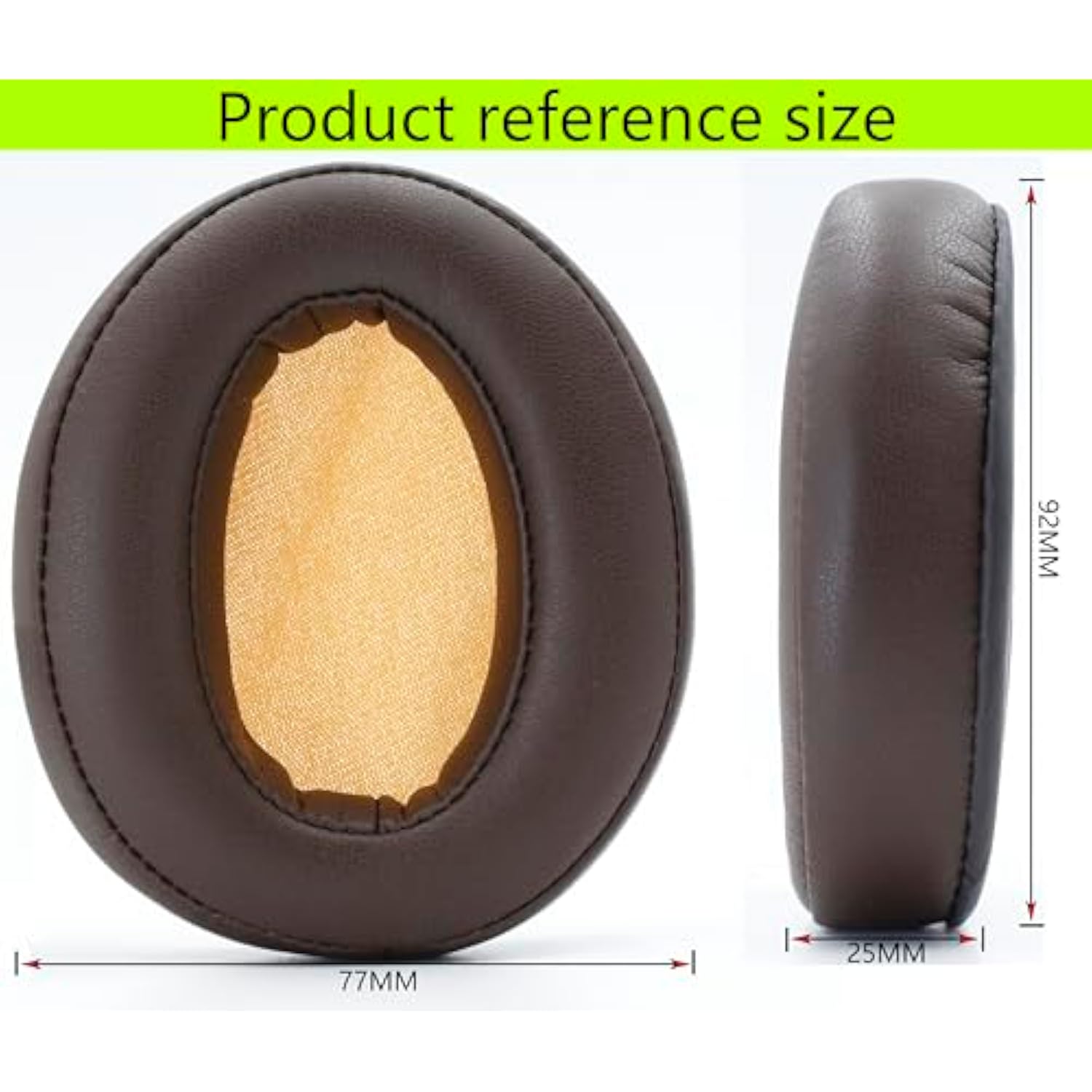 Replacement Ear Pads Compatible With Sennheiser Momentum, Momentum2.0, Hd1 Over-The-Ear Headphones Made Of Soft Protein Leather Memory Foam Replacement Ear Pads For Repair Accessories (Brown)
