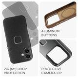Peak Design Mobile Everyday Phone Case for iPhone 17 Pro Max, Tan, Slim Profile, Drop Protection, Weatherproof Clarino Shell, SlimLink Connects to Mobile Mounts & Gear