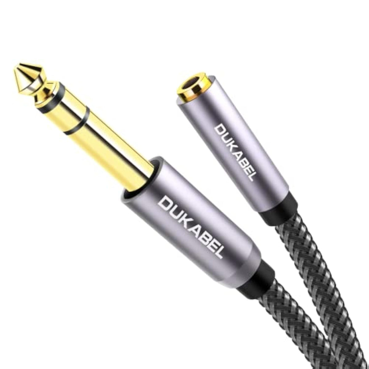 Topseries Long 6.35Mm (1/4 Inch) To 3.5Mm (1/8 Inch) Headphone Jack Adapter -8Ft (2.4M) 1/8 Female To 1/4 Male Extension Cable 3.5 To 6.35 For Mixer Guitar Piano Amplifier Speaker And More