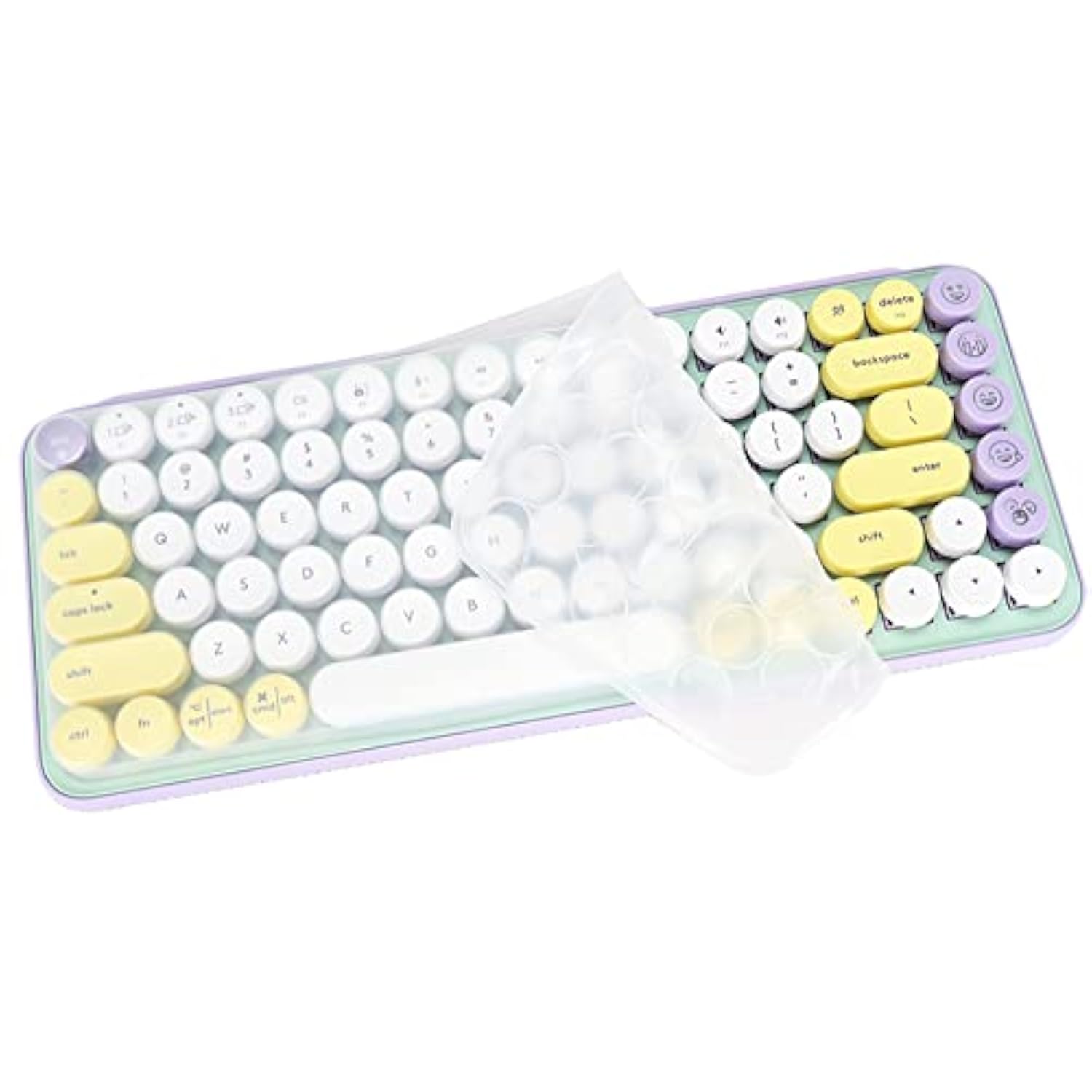 Dust-Proof Silicone Keyboard Skin Cover Compatible For Logitech Pop Keys Mecha