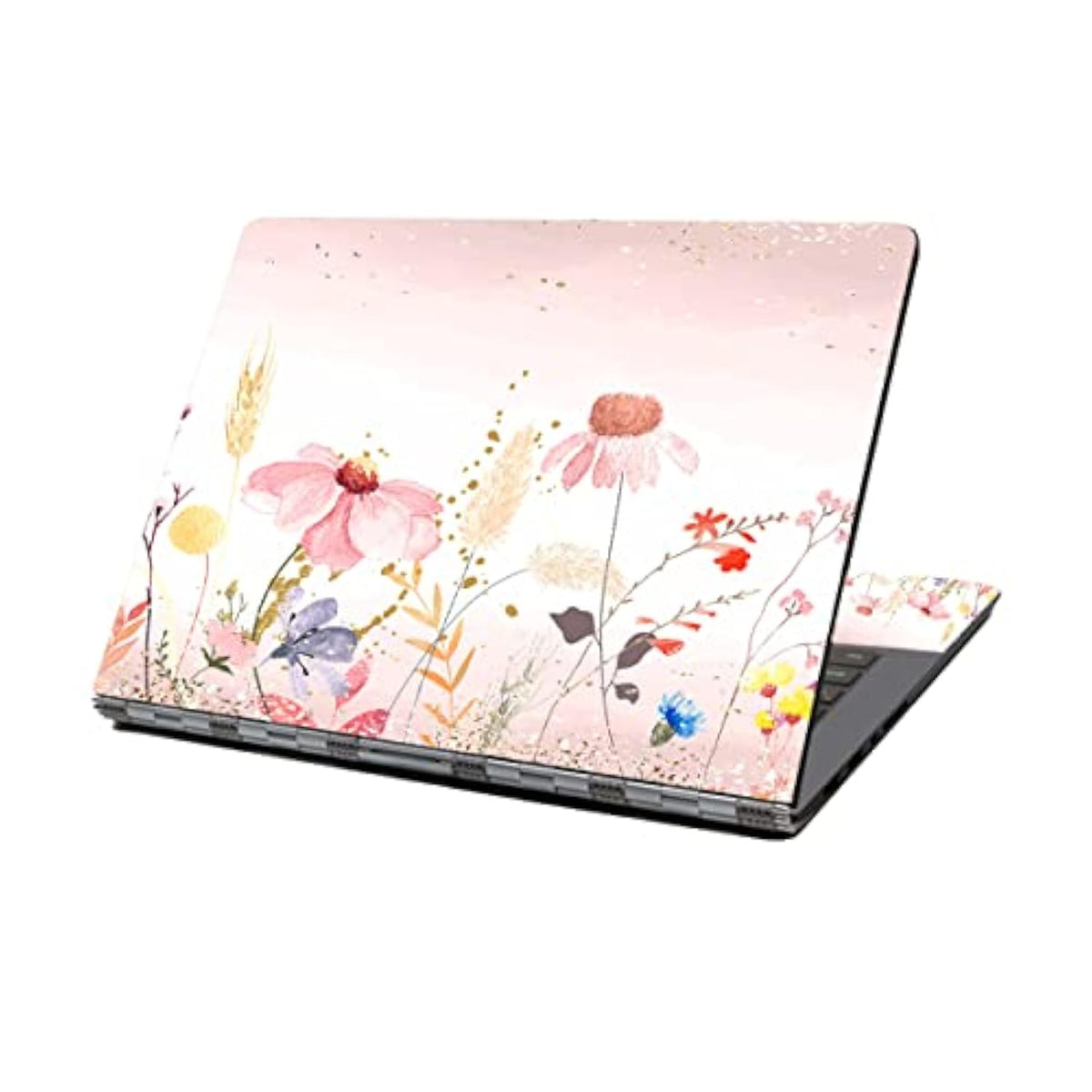 Laptop Skin Sticker Decal,12" 13" 13.3" 14" 15" 15.4" 15.6 Inch Personalized Laptop Vinyl Skin Sticker Cover Art Decal Universal Protector Notebook Pc Cover Case (Beautiful Floral)