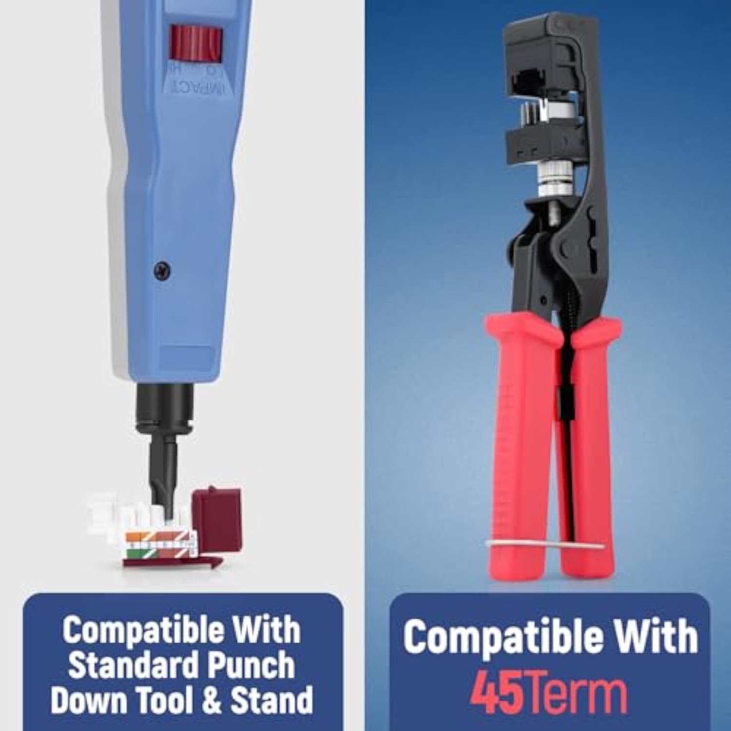 45° Angled Cat6 Keystone Jack In Red - Slim Profile Rj45 Ethernet Connector -