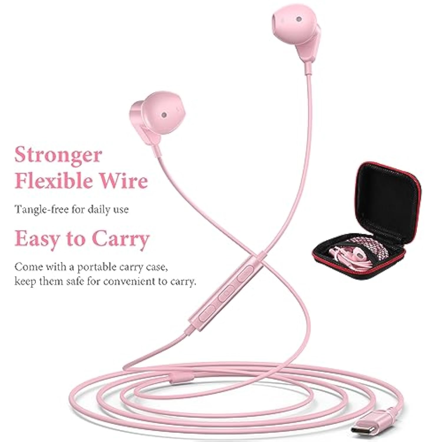 Usb C Headphones For Ipad Pro Iphone 15 15 Pro Max,Hifi Stereo Usb Type C Earp