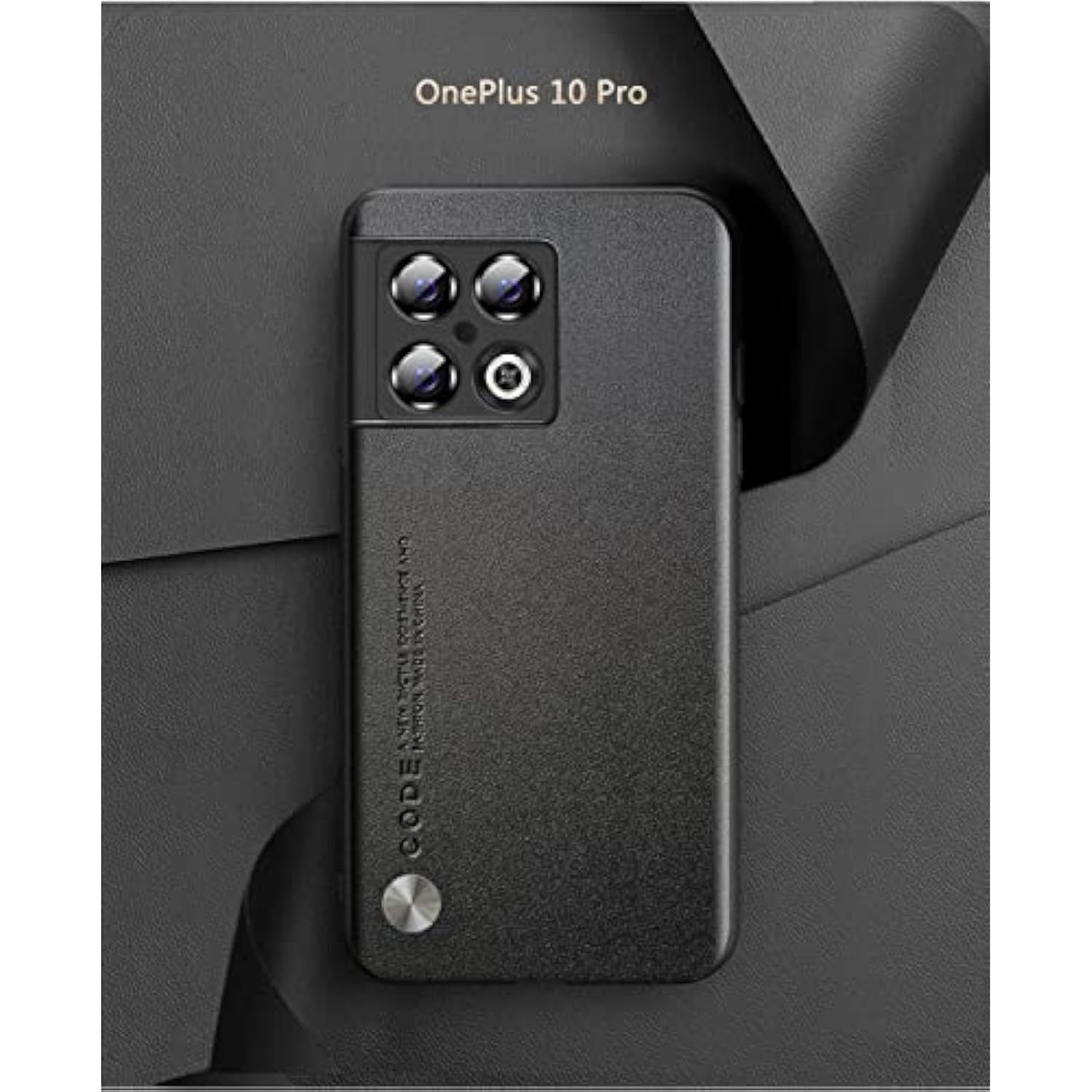 For Oneplus 10 Pro Case 5G, Soft Tpu Artificial Leather Back, Extremely Light Ultra-Light Cover, Anti-Fingerprint-Scratch Camera Protection Phone Case For Oneplus 10 Pro (Black)