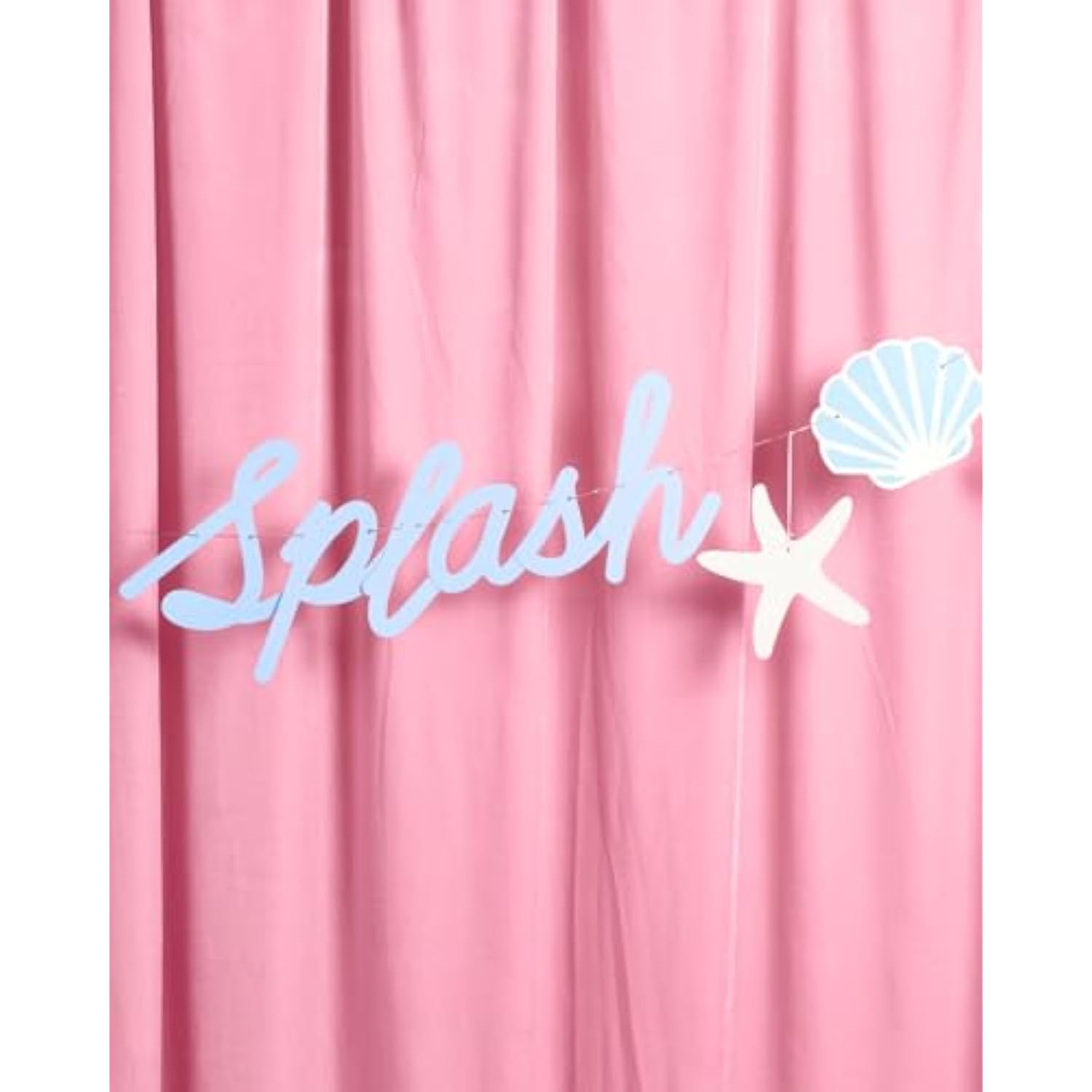 Last Splash Banner - Blue + White Foil | 6 Ft. | Bachelorette Decorations, Bridal Party Sign, Bride To Be Background, Beach Bach Supplies