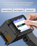 Handheld Inkjet Printer, Batch Code Printer For Qrcode Time Picture Number, Small Date Printer With 42Ml Fast Drying Ink Cartridge For Many Materials Inkjet Coder Print Height 0.08-0.5Inch