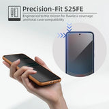 ?3+1 Pack? Designed for  Galaxy S25 FE Privacy Screen Protector,9H Tempered Glass?Not Support Fingerprint Unlock? Anti Spy Film Compatible