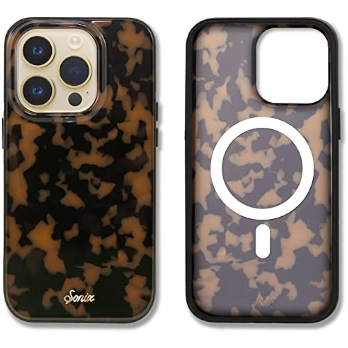 Sonix Case for iPhone 14 Pro | Compatible with MagSafe | 10ft Drop Tested | Tortoiseshell | Brown Tort
