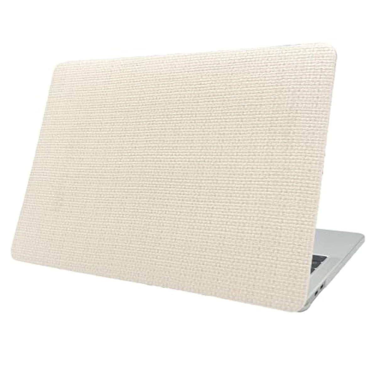 Beige Woven Fabric Design For Macbook Pro 16 Inch Case 2023 2021 Model A2991 A2780 A2485 M3 M2 M1 Pro/Max Chip