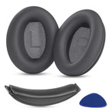 Ear Pads Cushions + Headband Replacement Earpads Compatible With Bose Quietcomfort 45 Qc45 35 Qc35, Qc35 Ii Over-Ear Headphones Easy Diy Installation,Protein Leather Parts (Dark Gray Kit)