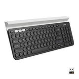 K780 Multi-Device Wireless Keyboard For Computer, Phone And Tablet Flow Cross-Computer Control Compatible - Speckles, White