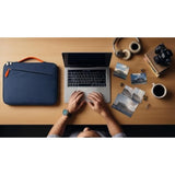 Notebook Sleeve 15-15.4 Inch Water-Resistant Laptop Bag Soft Lining Protective Laptop Bag – Portable Computer Case For School, Work, Travel – Navy Blue
