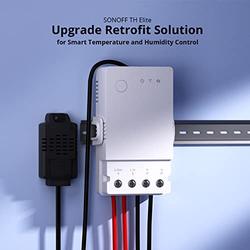Thr316 Origin Smart Temperature And Humidity Monitoring Switch,Compatible With Alexa & Google Home, Rj9 4P4C Interface