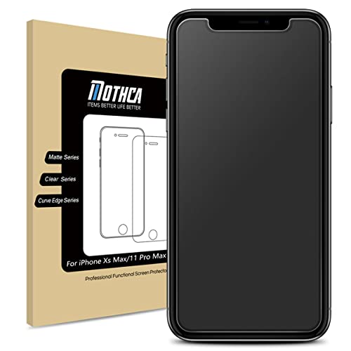 Matte Glass Screen Protector for iPhone 11 Pro Max/iPhone XS Max 6.5-inch, Anti-Glare & Anti-Fingerprint Tempered Glass Film, Case Friendly, Easy to