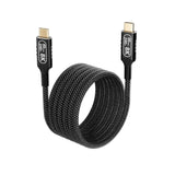 Long Usb C To Usb C Cable 10Ft/3 M Compatible With Thunderbolt 4/3,Usb4 Cable 40Gbps Data,Type C 240W Fast Charging,8K/4K Hd Video For Monitor,Usbc Male To Male Apply To Laptop,Hub,Tablet,Smartphone.