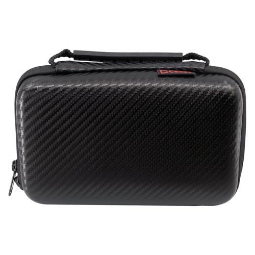 Hard Eva Case For External Hard Drive, Power Bank, Smartphones, Mesh Pockets (Black)