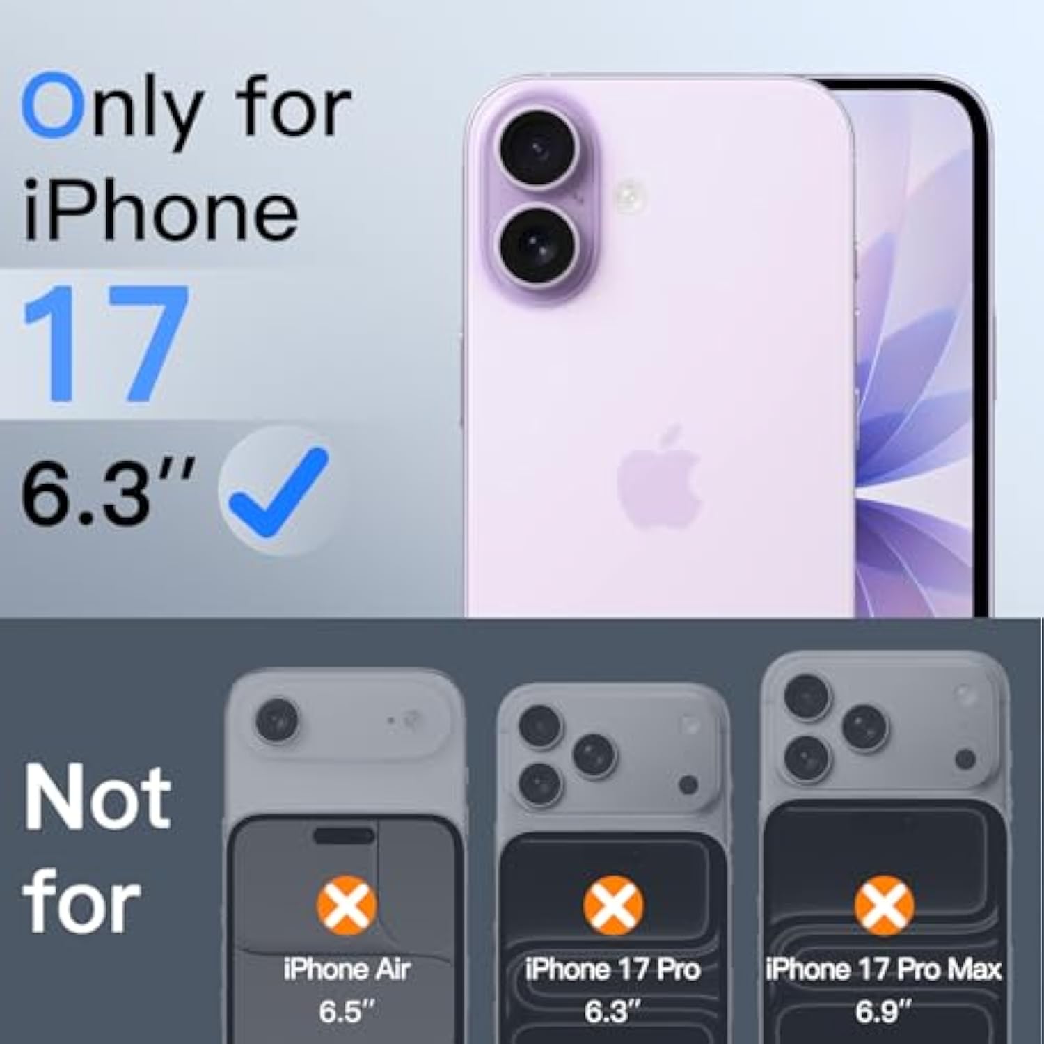 JETech Privacy Screen Protector for iPhone 17 6.3-Inch with Camera Lens Protector, Anti-Spy Tempered Glass Film, Easy Installation Tool, 2-Pack Each