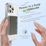 Ultra Slim Magnetic Portable Charger 5,000Mah, 0.3In Thin Wireless Power Bank, Compact Magnetic Battery Pack 20W Fast Charging With Usb-C, Compatible With Iphone 16/15/14/13 Series