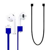 Airpods Straps, Soft Silicone Sport Earphones Anti-Lost Strap, Colorful Wire Cable Connector For Apple Airpods Wireless Bluetooth Earphones Lanyards (6 Pack)