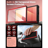 i-Blason Armorbox for Samsung Galaxy Z Fold 7 Case with Stand [Tempered Glass Screen Protector] [Hinge Protection] Full-Body Heavy Duty Rugged Shockproof Protective Case for Z Fold 7 (Red)