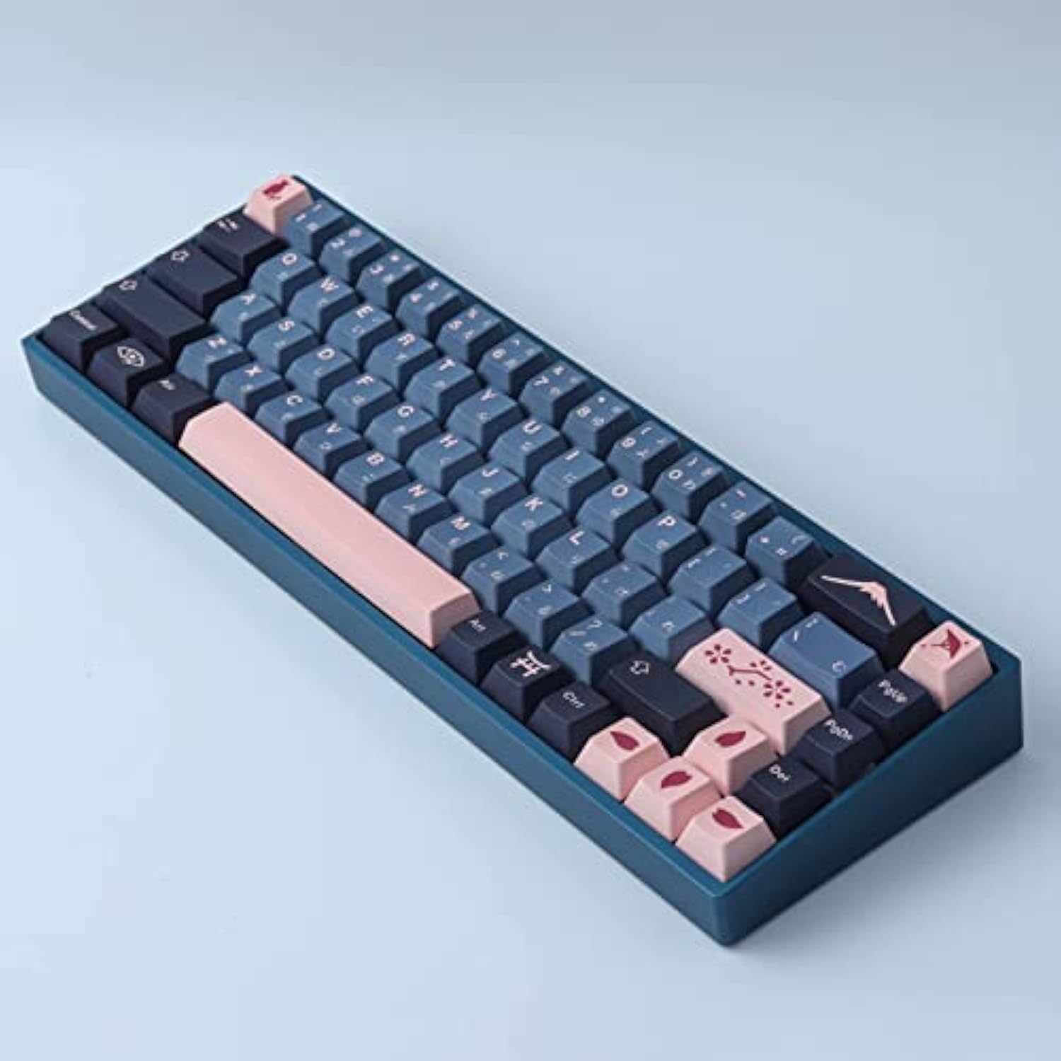 Pbt Keycaps, 134 Keys Cherry Profile Nightsakura Keycaps Dye Sublimation Japan