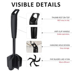 Upgrade Meat Chopper And Potato Masher, Heat Resistant Ground Meat Smasher For Hamburger, 5 Curved Blades Ground Beef Smasher, Nylon Non Stick Mixer, Stirrer And Kitchen Gadgets, Black