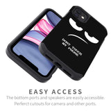 For Iphone 11 Case, Cute [Don'T Touch My Phone] Shockproof Dual Layer Heavy Duty Protective Silicone Plastic Cover For Girls Women Boys Men Phone Case (Iphone 11 6.1-Inch)