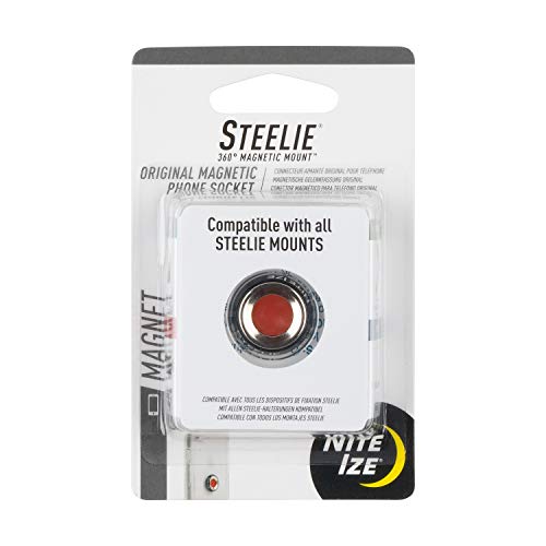 Steelie Magnetic Phone Socket - Strong Dashboard Mount Phone Socket for a Secure Hold - Smooth Glide - Adjustable Viewing - Works with Steelie Mounts