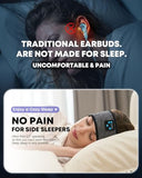 Sleep Headphones Bluetooth Headband,Sleeping Headphones Sports Headband, Long Time Play Sleeping Headsets With Built In Speakers Perfect For Workout,Running,Yoga