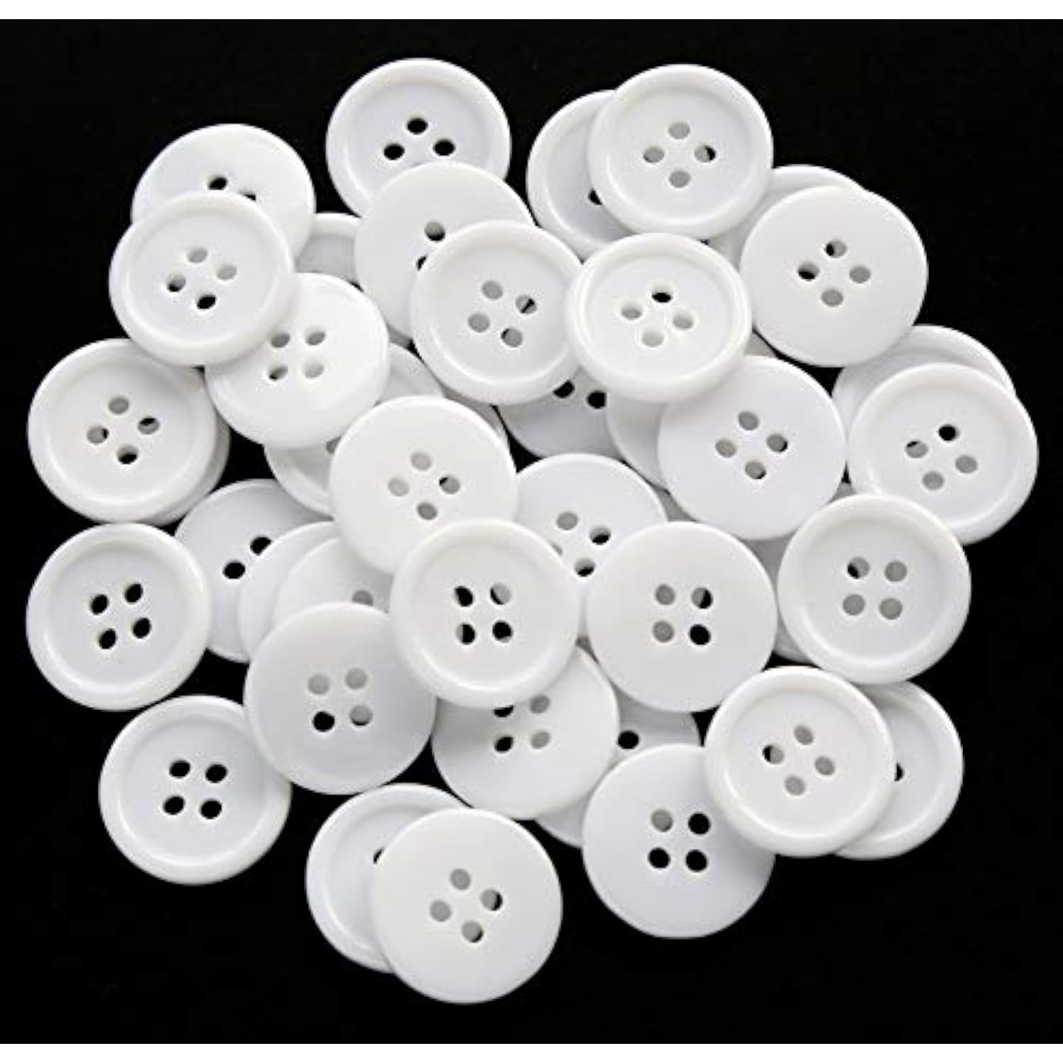 23/32 Inch (17.5Mm) White Color Buttons Sewing Flatback Button For Shi