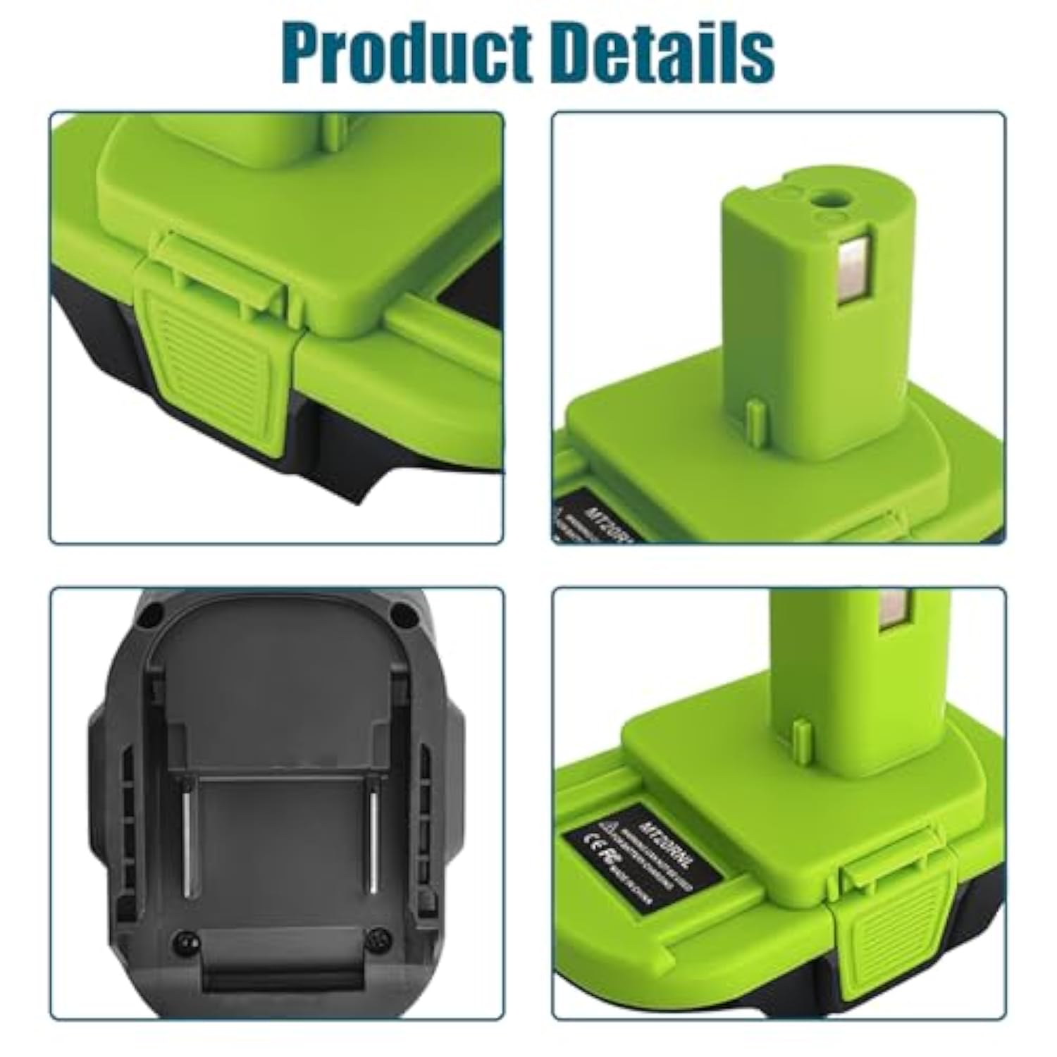 Battery Adapter Converter Use For Ryobi 18V Tools,Converts For Makita 18V Li-Ion Battery To For Ryobi 18V Li-Ion Battery,Fit For Ryobi 18V One+ System Power Tools P102 P104 P105 P107 P108 P109