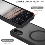 iPhone XR Magnetic Magsafe Case Translucent Matte TPU Black