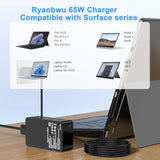 65W Surface Pro Charger Compatible With Surface Pro 9 8 3 7 6 5 4 X Microsoft