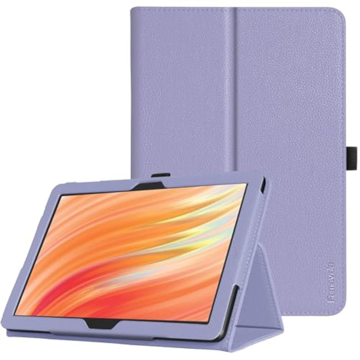 Folio Case Cover For 10.1"Inch Fire Hd 10 Tablet (13Th / 11Th Generation, 2023/2021 Release), With Auto Wake/Sleep, Compatible With Alcatel/Tcl K10 10.1" Tab (Lilac)