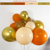 Fall Balloon Arch Kit 145pcs Terracotta Orange Nude Gold Balloons for Baby Shower Party